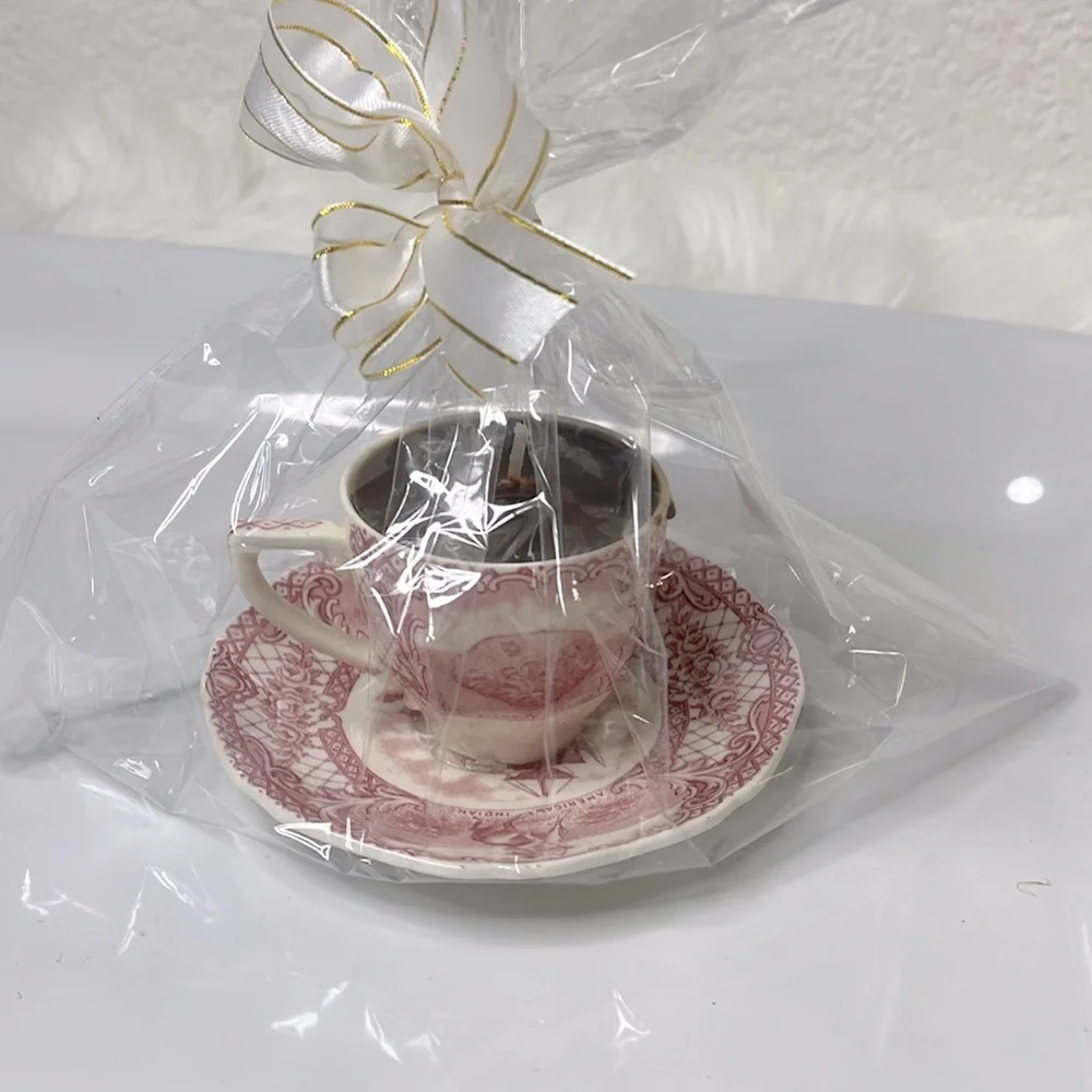 TEA CUP SOY CANDLE VINTAGE TEACUP ☕️ CANDLE